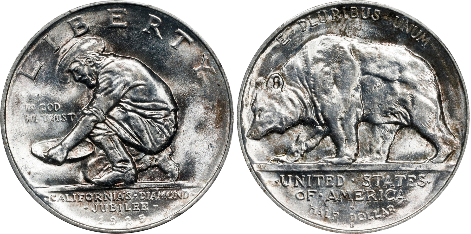 A collection of rare coins from California