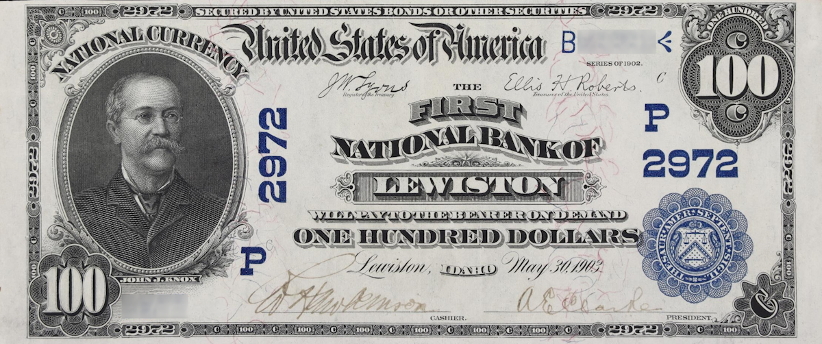 Examples of valuable currency from Idaho