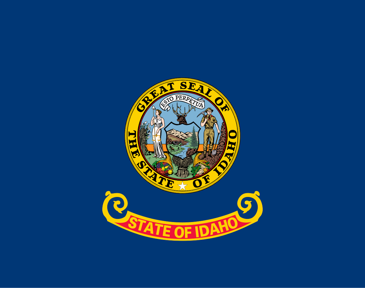 The state flag of Idaho