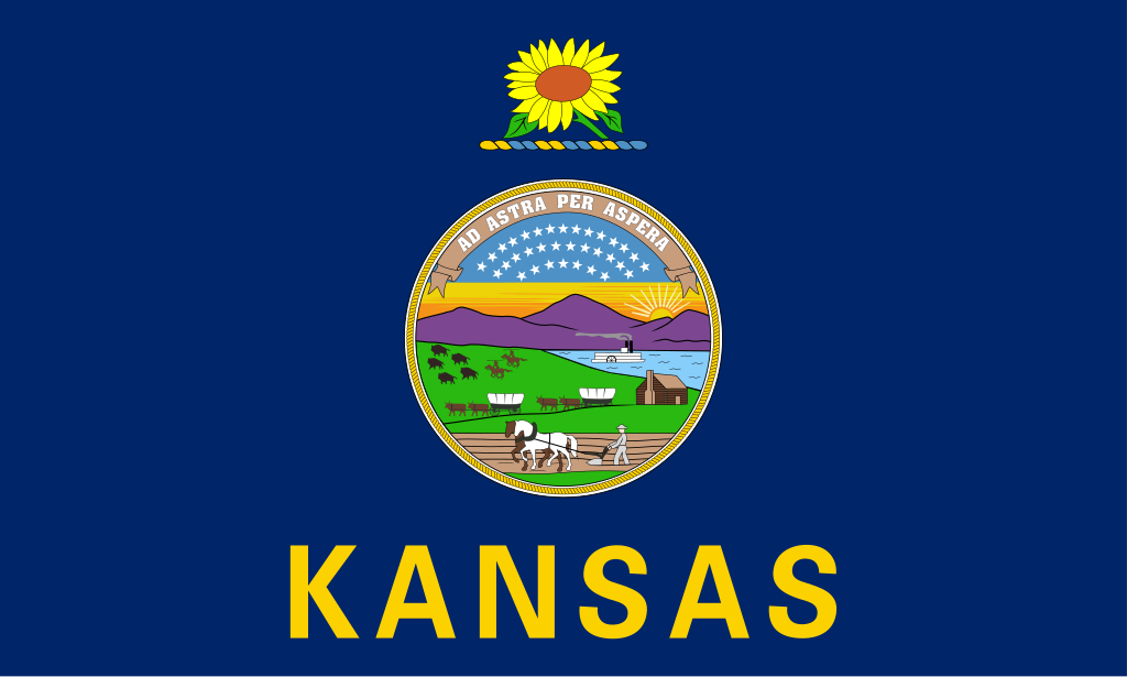 The state flag of Kansas