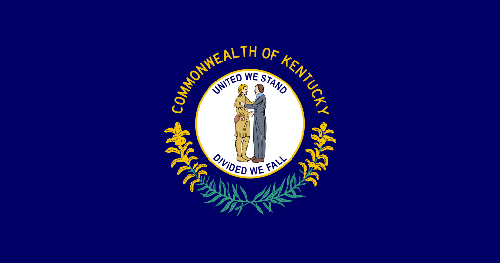 The state flag of Kentucky