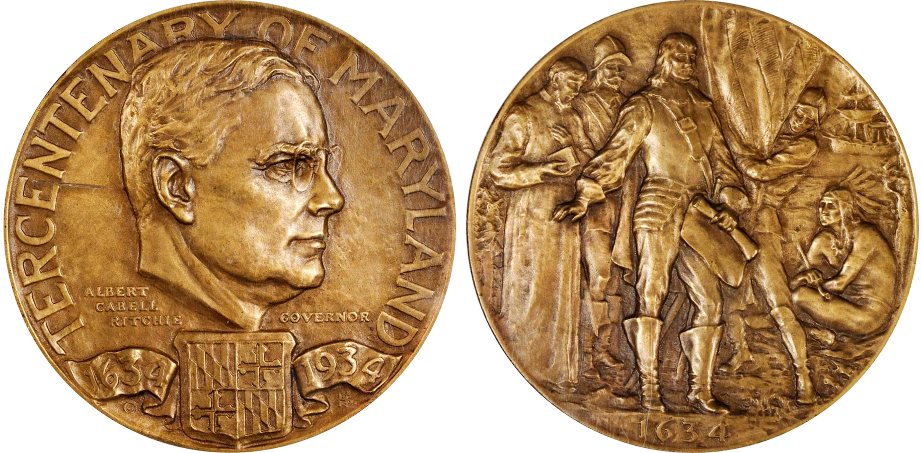A collection of rare coins from Maryland
