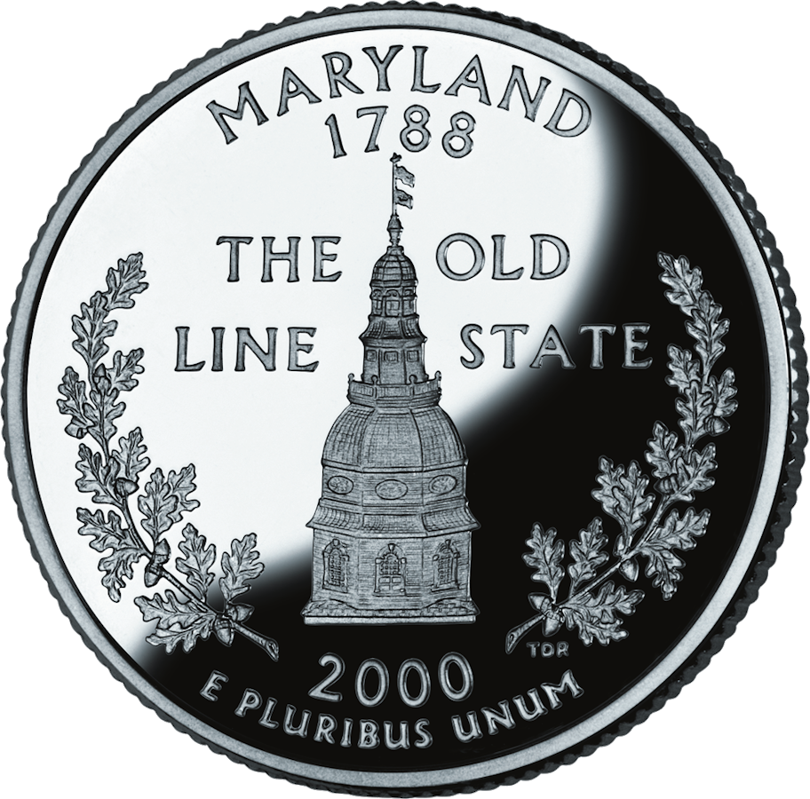 Maryland state quarter reverse