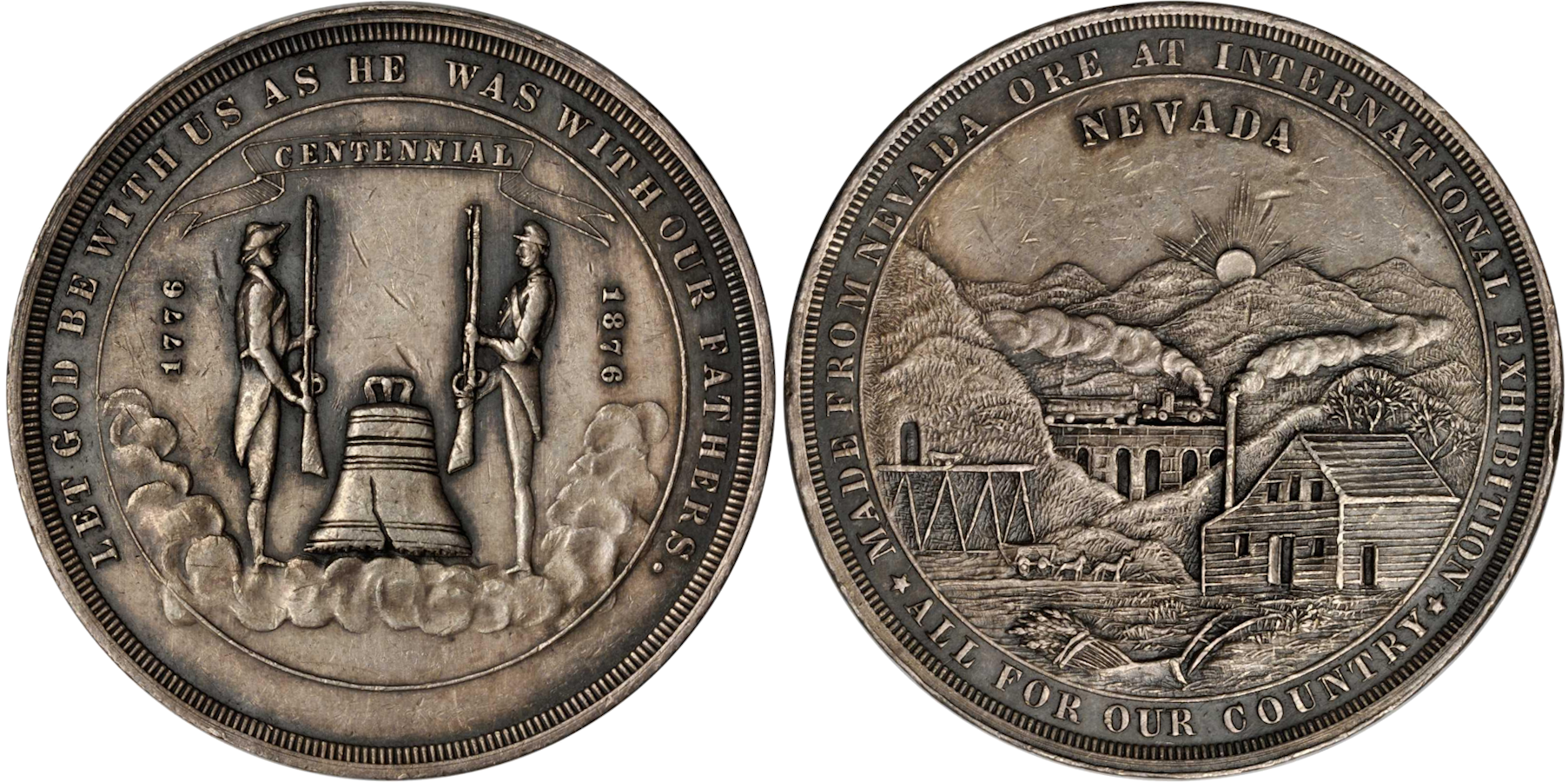 A collection of rare coins from Nevada