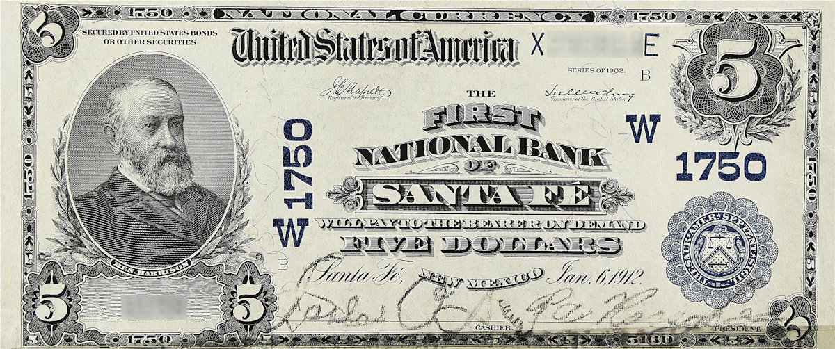Examples of valuable currency from New Mexico
