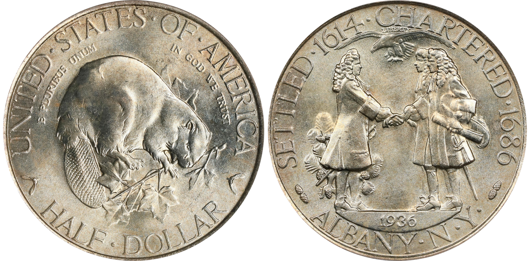 A collection of rare coins from New York