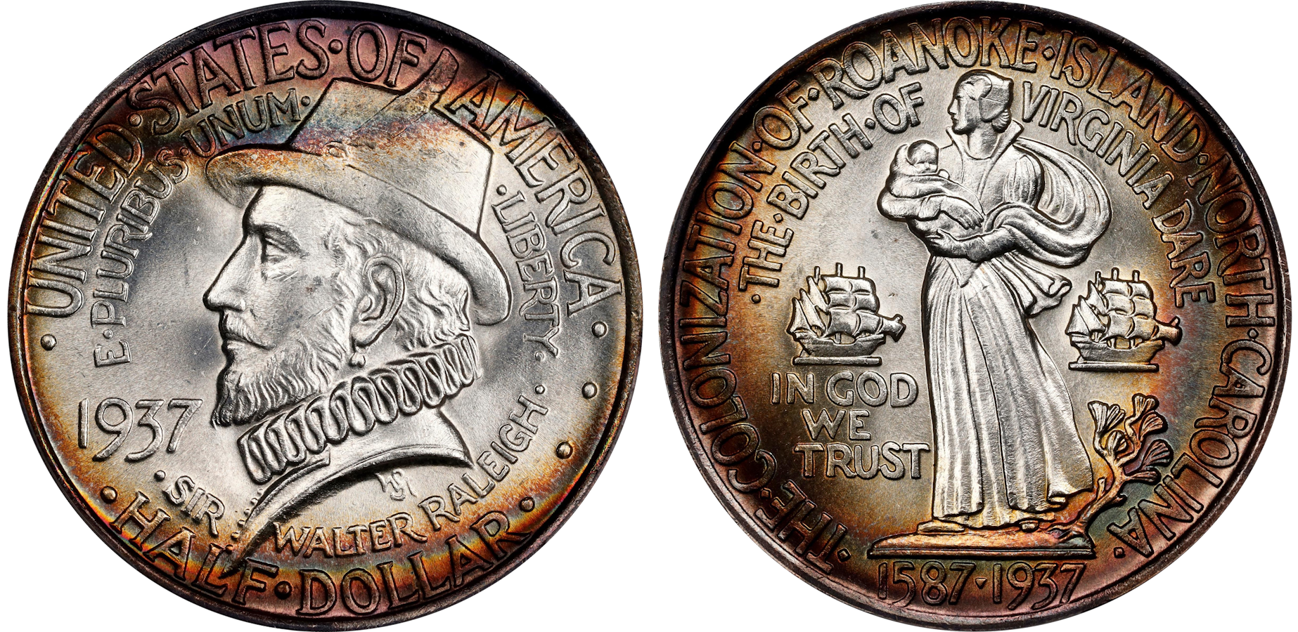A collection of rare coins from North Carolina