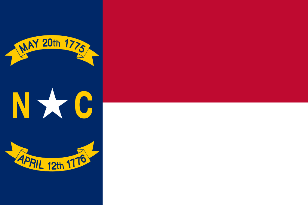The state flag of North Carolina