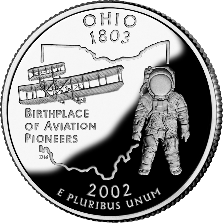 Ohio state quarter reverse