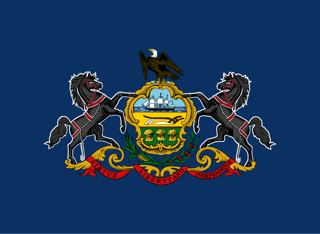 The state flag of Pennsylvania