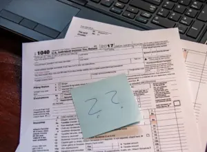IRS Form 1040 tax document for reporting rare coin and precious metal sales
