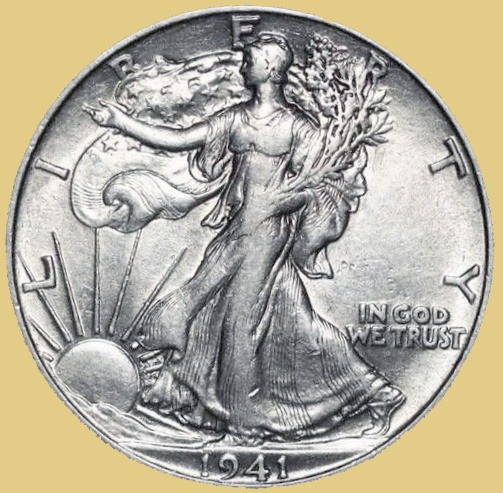 junk silver 1941 walking liberty half dollar