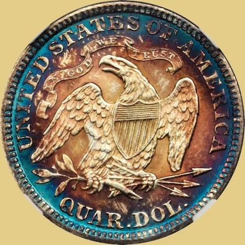 toned-coins-1889-liberty-seated-quarter-rev