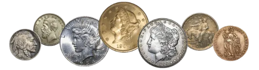 We Buy Rare Coins, Gold and Silver Bullion, and U S Paper Currency