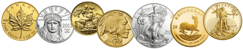We Buy and Sell U S and Foreign Silver, Platinum, and Gold Bullion.