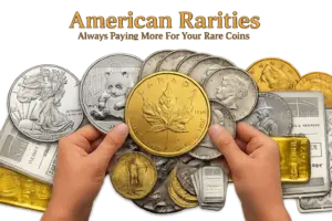  A comprehensive display of gold and silver bullion bars alongside sovereign minted coins, representing the world of precious metal investing.