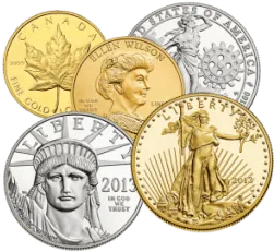 Gold and silver bullion coins accepted as collateral for a short-term loan