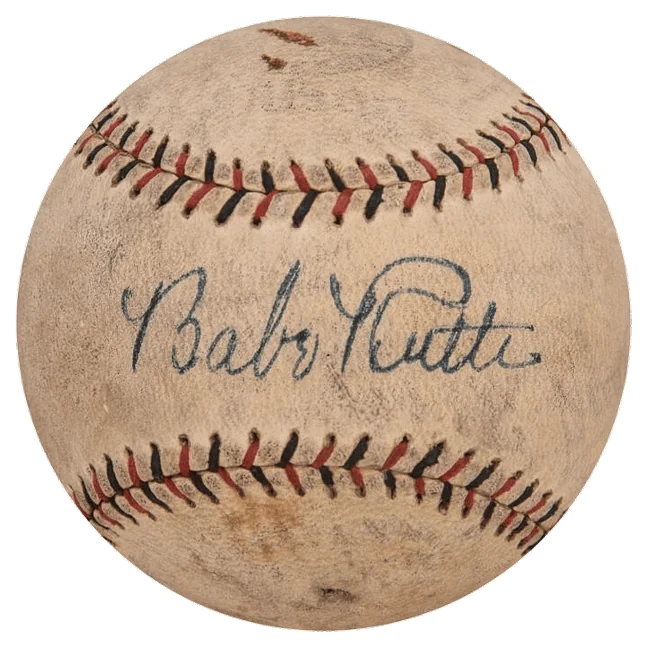 Aged single-signed Babe Ruth baseball - show us your signed memorabilia for a free appraisal
