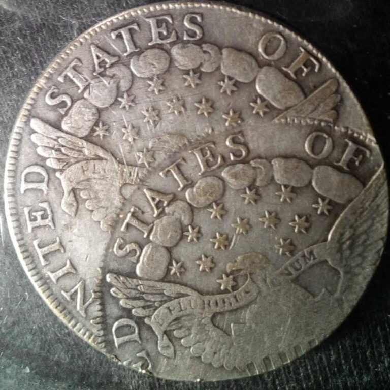 Fake 1803 half dollar double struck error, reverse with doubled eagle and stars