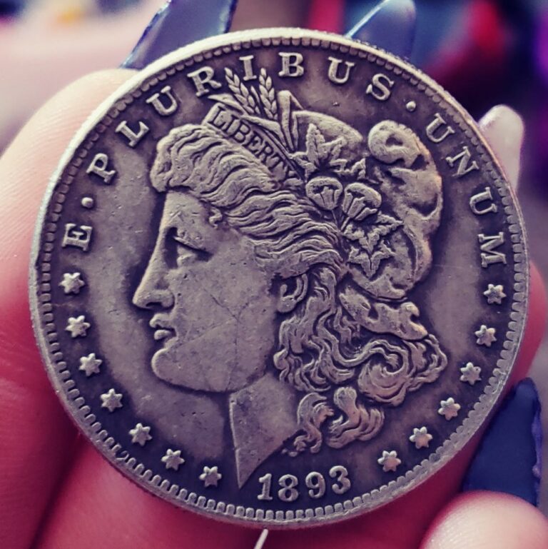 Counterfeit 1893-S Morgan silver dollar, obverse