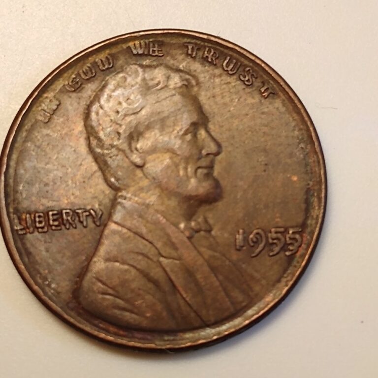Lincoln cent dated 1955 submitted as a doubled die, obverse
