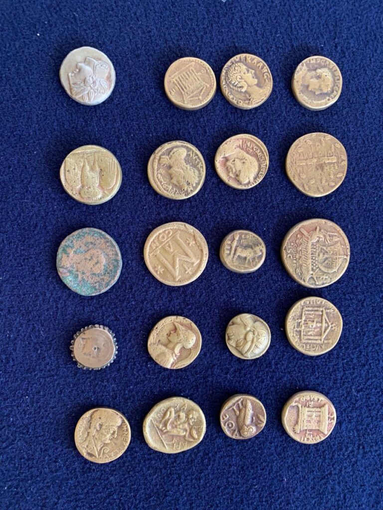 Counterfeit lot of ancient coins, group