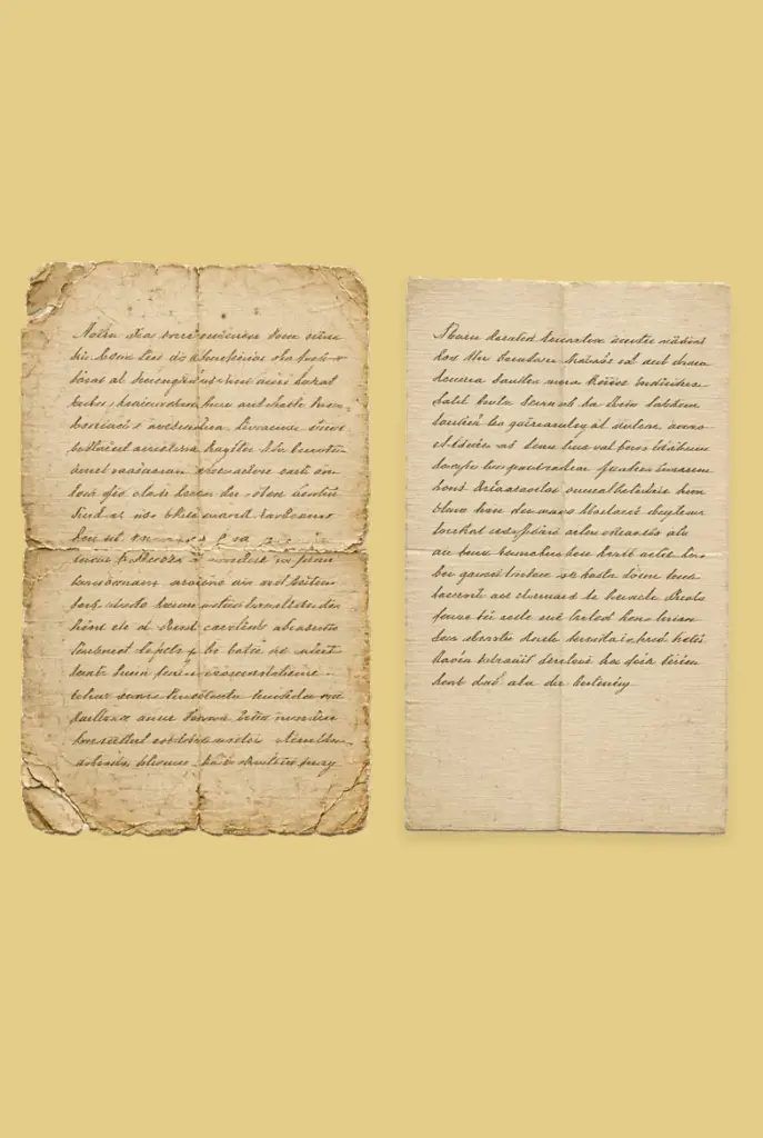 Show us your old letters and documents for a free condition-based appraisal