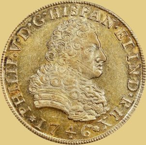 Front view example of an 8 Escudo coin that you can get an expert appraisal and offer on.