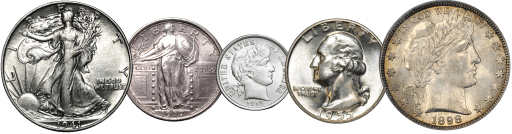 90 percent silver coins Common 90 percent silver coins