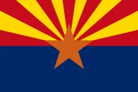 The Arizona state flag, representing our service as a trusted Arizona coin dealer.