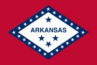 The Arkansas state flag, representing our service as a trusted Arkansas coin dealer.