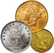U.S. gold and silver coins in the rare coin price guide