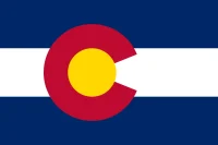 The Colorado state flag, representing our service as a trusted Colorado coin dealer.