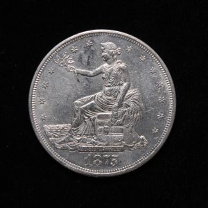 A counterfeit U.S. silver dollar, an example of a fake coin identified by our experts.