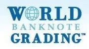 The logo for World Banknote Grading, a professional paper currency grading service.