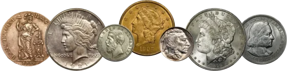 A collection of U.S. and foreign coins ready for appraisal by trusted local coin dealers.
