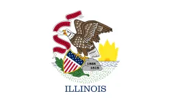 illinois-state-flag The Illinois state flag, representing our service as a trusted Illinois coin dealer.