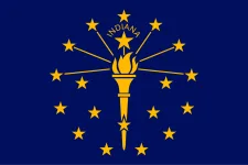indiana-state-flag The Indiana state flag, representing our service as a trusted Indiana coin dealer.