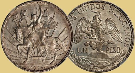Assorted Mexican Revolutionary coins from Chihuahua, Durango, and Sonora.