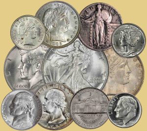 Miscellaneous group of United States Silver coins