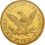 New Orleans Mint struck five dollar gold half eagle