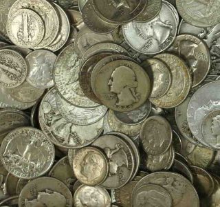 90% silver dollar bag — Morgan and Peace dollars we buy