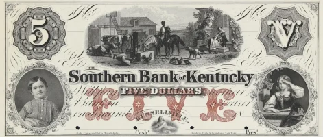 A rare obsolete banknote from the Southern Bank of Kentucky, appraised by a professional Kentucky coin dealer.