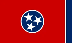 The Tennessee state flag, representing our service as a trusted Tennessee coin dealer.