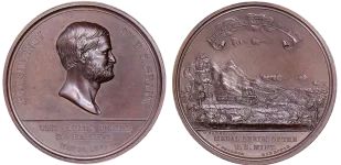 A U.S. Grant "Oceans United by Railway" medal, a historic item appraised by an expert Utah coin dealer.