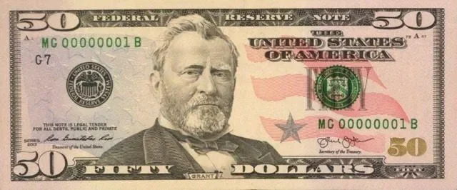 US Federal Reserve star note with replacement star symbol in serial number for error money values