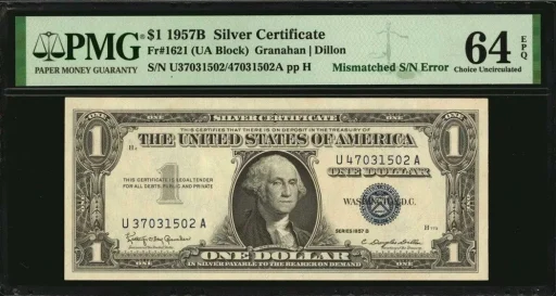 PMG graded rare US paper money in protective slab holder for certified currency valuation