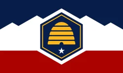 The Utah state flag, representing our service as a trusted Utah coin dealer.
