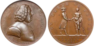 William-Penn-“Deeds-of-Peace”-Pennsylvania-Medal A William Penn "Deeds of Peace" medal, a historic item appraised by an expert Pennsylvania coin dealer.